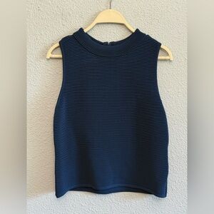 Sachin &‎ Babi Chromis Ribbed Knit Tank in Navy Size Large NWOT